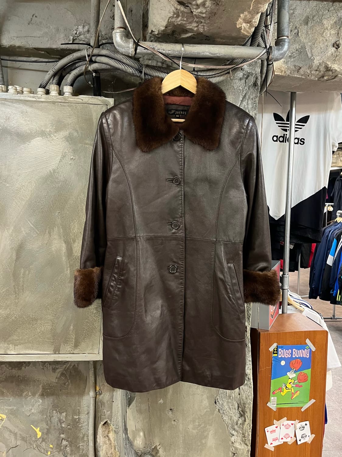 밍크퍼 양가죽 레더 가죽 자켓 #csz2852 상품이미지1