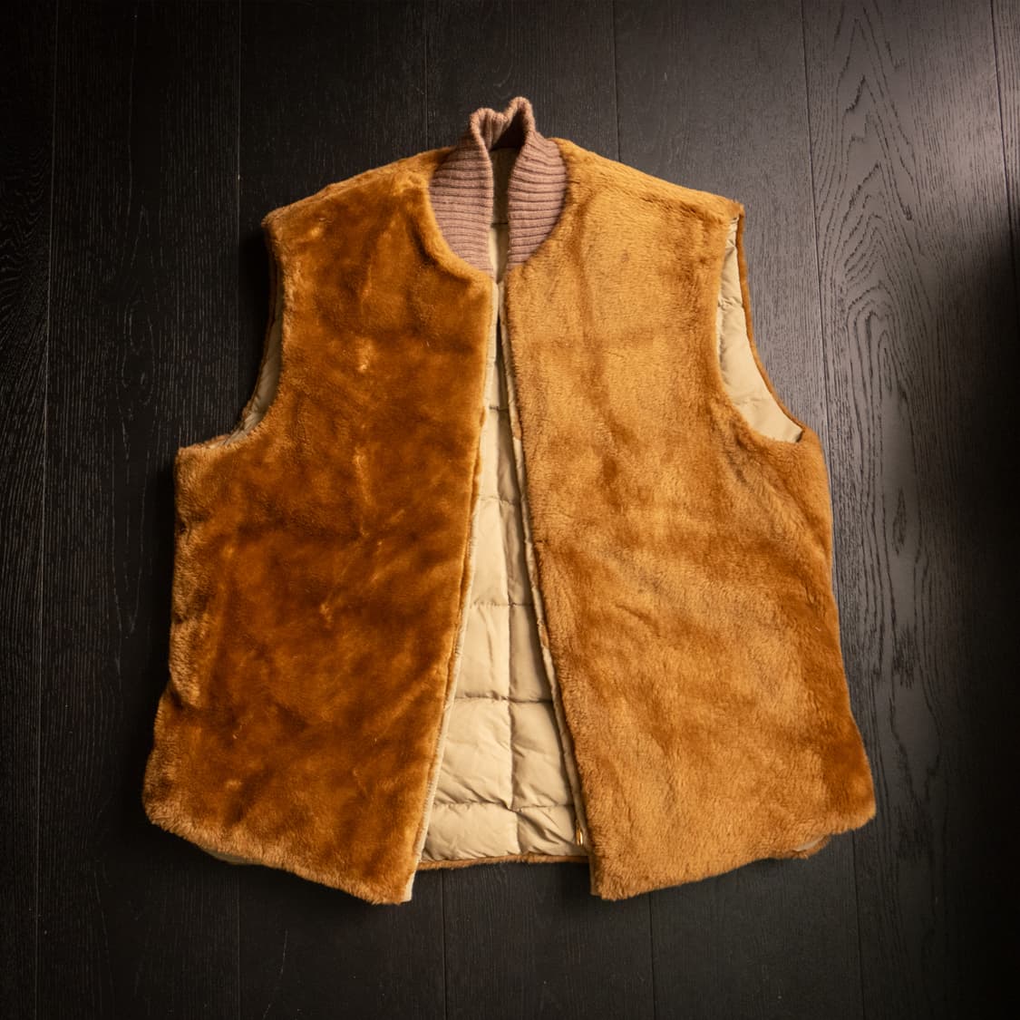 70s TEMPCO Reversible Down Vest ML(105) 상품이미지9