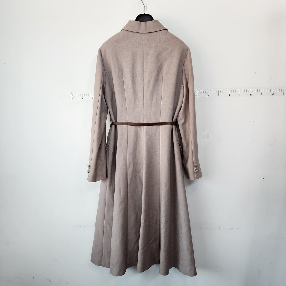 KL 린 베이지 롱 원피스 벨트 세트 상품이미지3