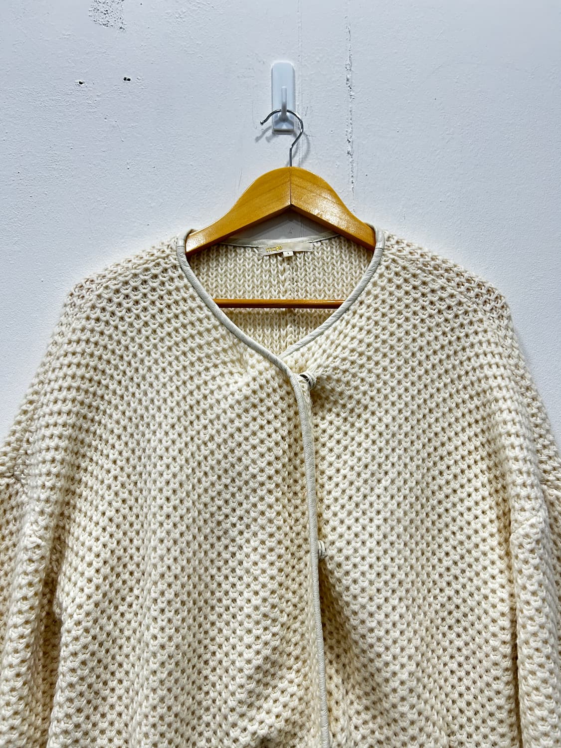 마쥬 maje 알파카 모헤어 양가죽 니트 가디건 1사이즈 상품이미지3