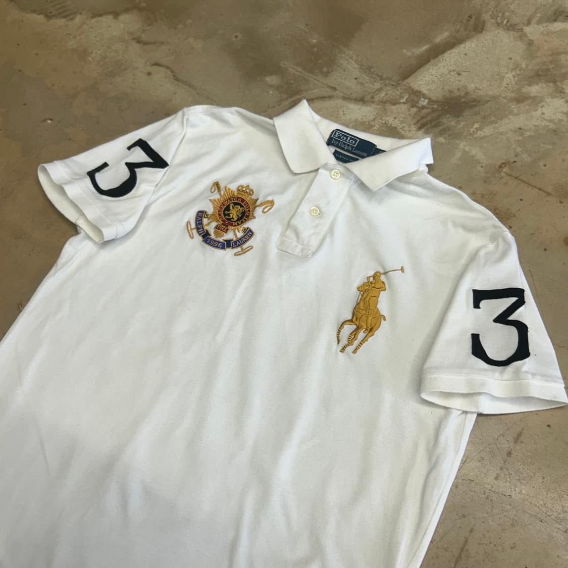 M 폴로랄프로렌 치프키프 화이트 카라 반팔티 상품이미지1