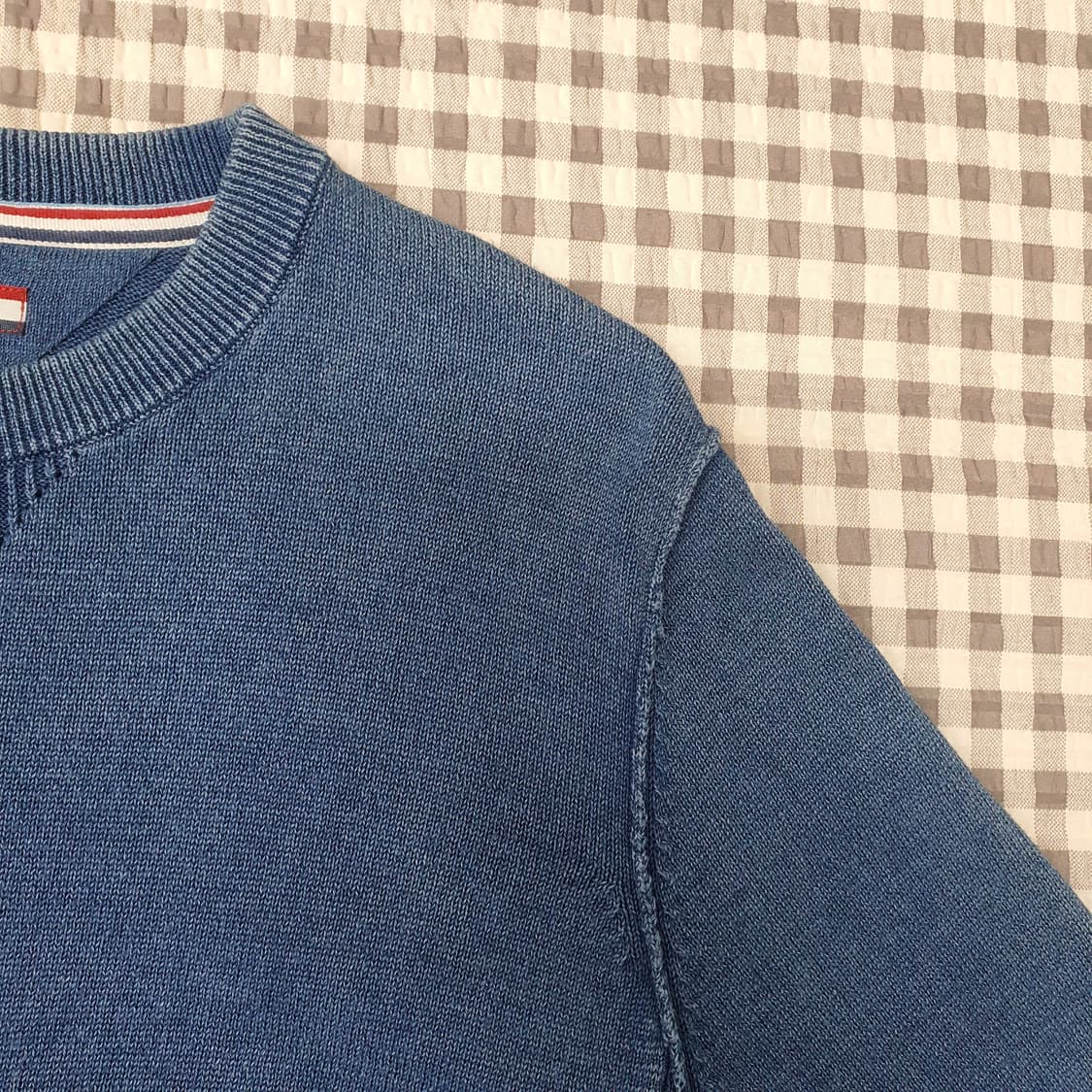 타미힐피거 데님 워시 면니트 남자95 상품이미지3
