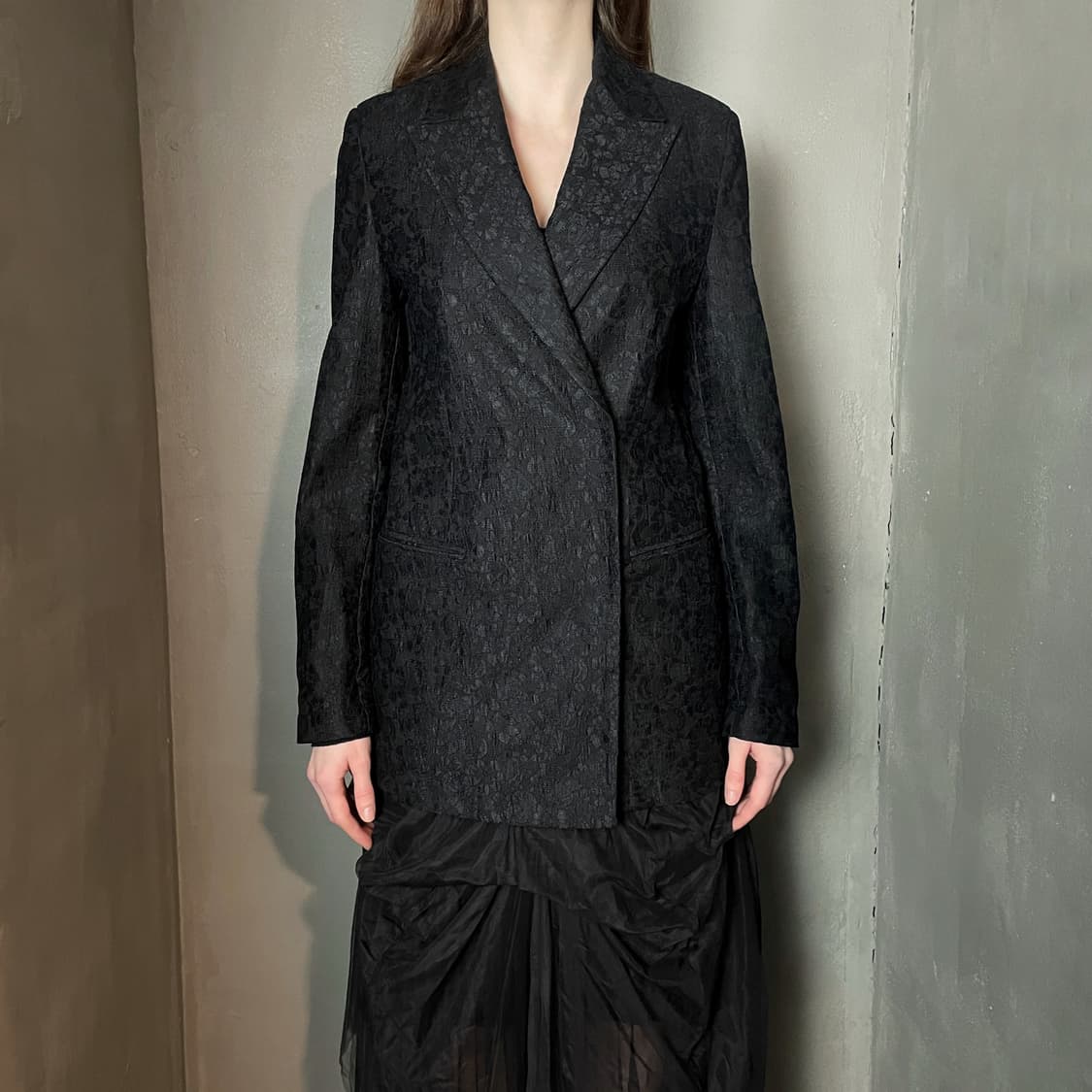 17aw MSGM 레이스 테일러드 자켓 상품이미지3