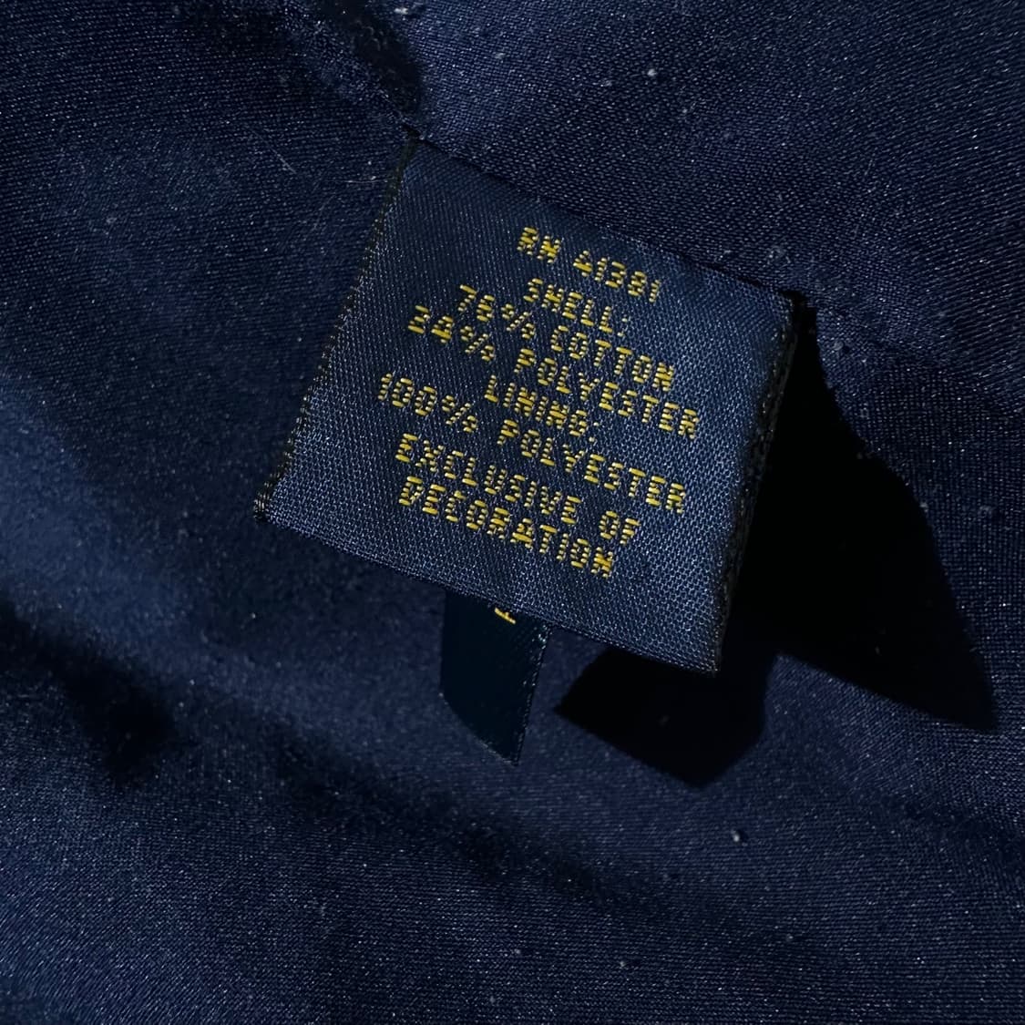 폴로 랄프로렌 크레스크 로고 금장버튼 싱글 2B 블레이저 자켓 네이비 상품이미지8