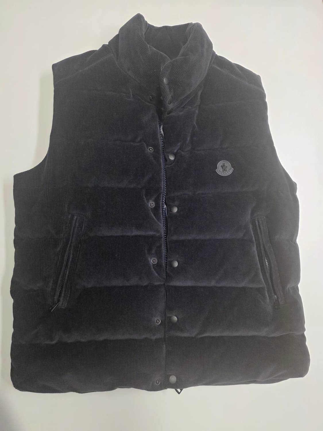 몽클레르 남성 코듀로이 패딩베스트 네이비5사이즈 상품이미지1