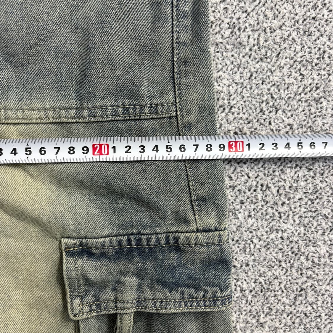S 빈티지 워싱 카고 데님 팬츠 0413J 상품이미지7