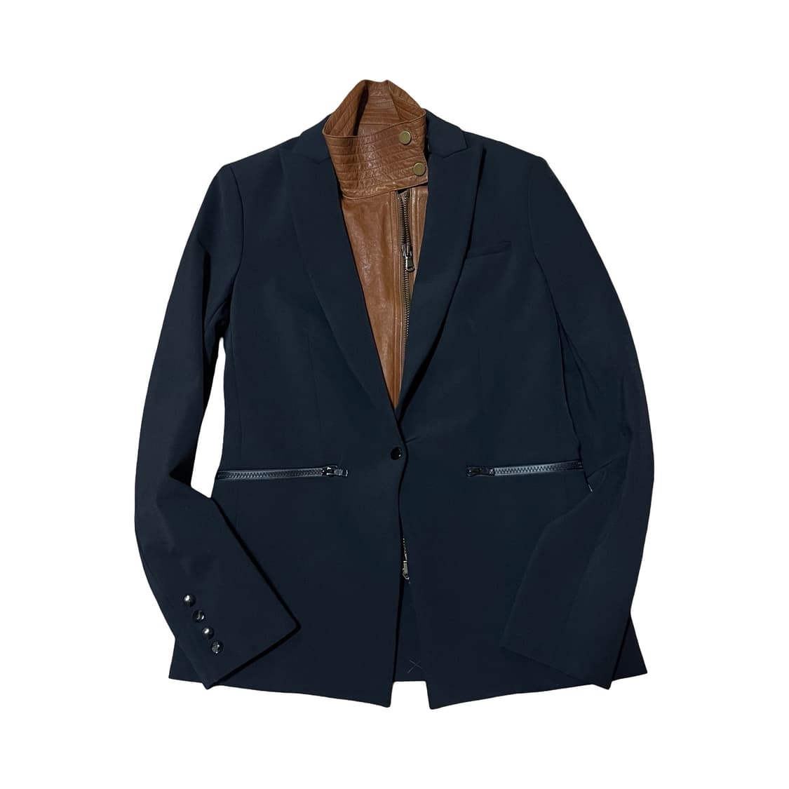 veronica beard leather blazer jacket 상품이미지3