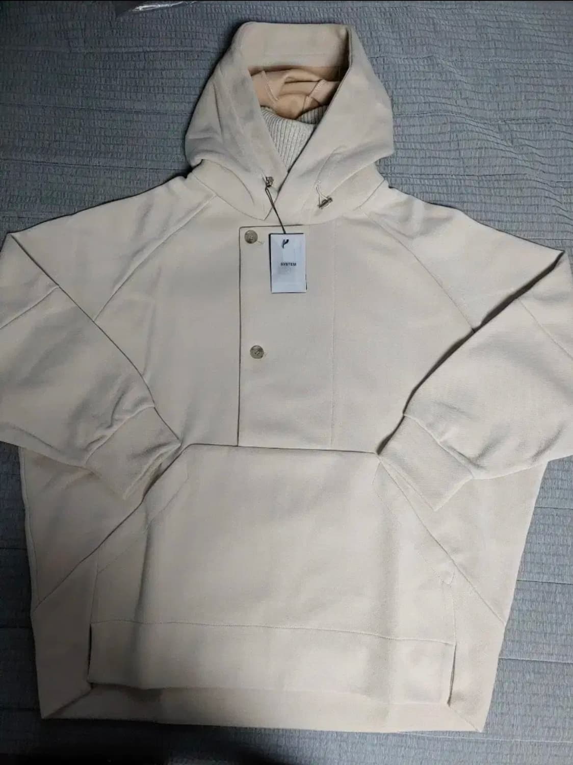 새상품) 택달린 시스템 옴므 목폴라 니팅 후드 맨투맨 티셔츠 타임 솔리드 상품이미지3