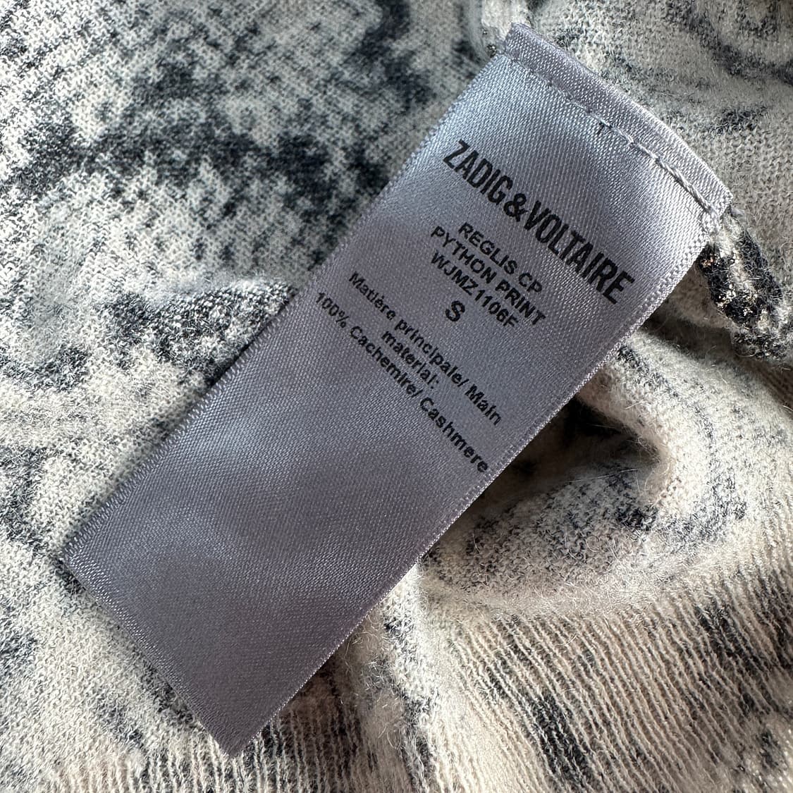 쟈딕앤볼테르 파이톤 캐시미어100 니트 상품이미지4