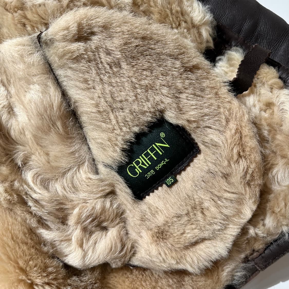 그리핀 램스킨 시어링 무스탕 싱글 자켓 상품이미지8