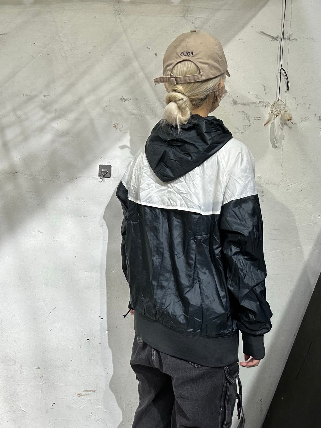 나이키 화이트 블랙 윈드러너 바람막이 자켓 L 상품이미지3