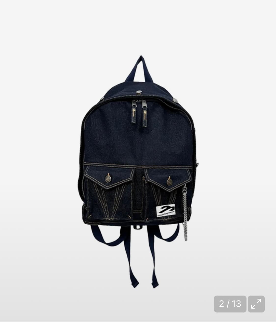 탄산마그네슘 트러커 자켓 백팩 블루 새상품 상품이미지1