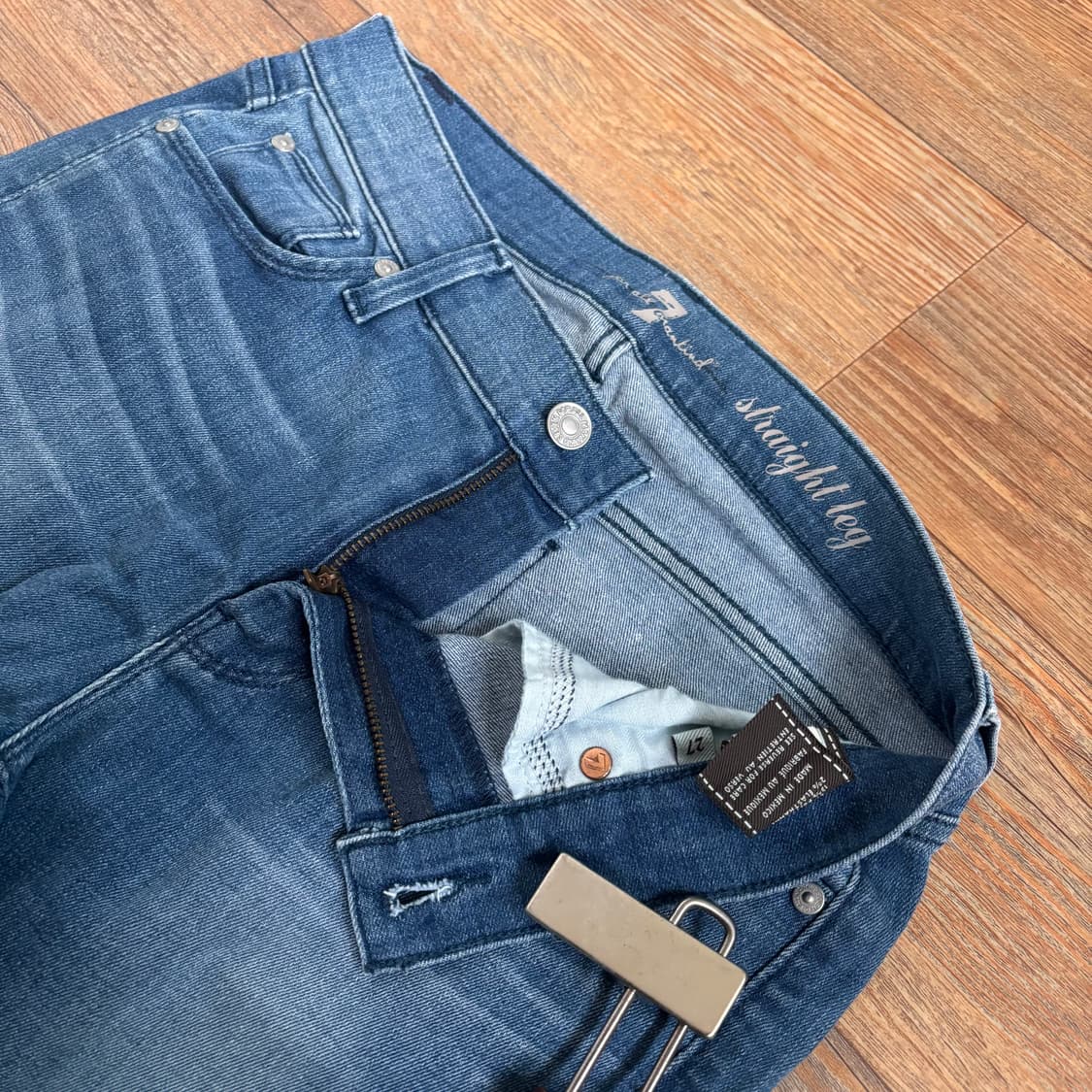 세븐진 27 맨카인드 청바지 슬림 스트레이트 스판 데님 정품 미국  상품이미지4