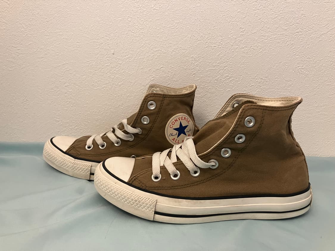 빈티지 컨버스 하이 카키 or 올리브색상 240mm 상품이미지1