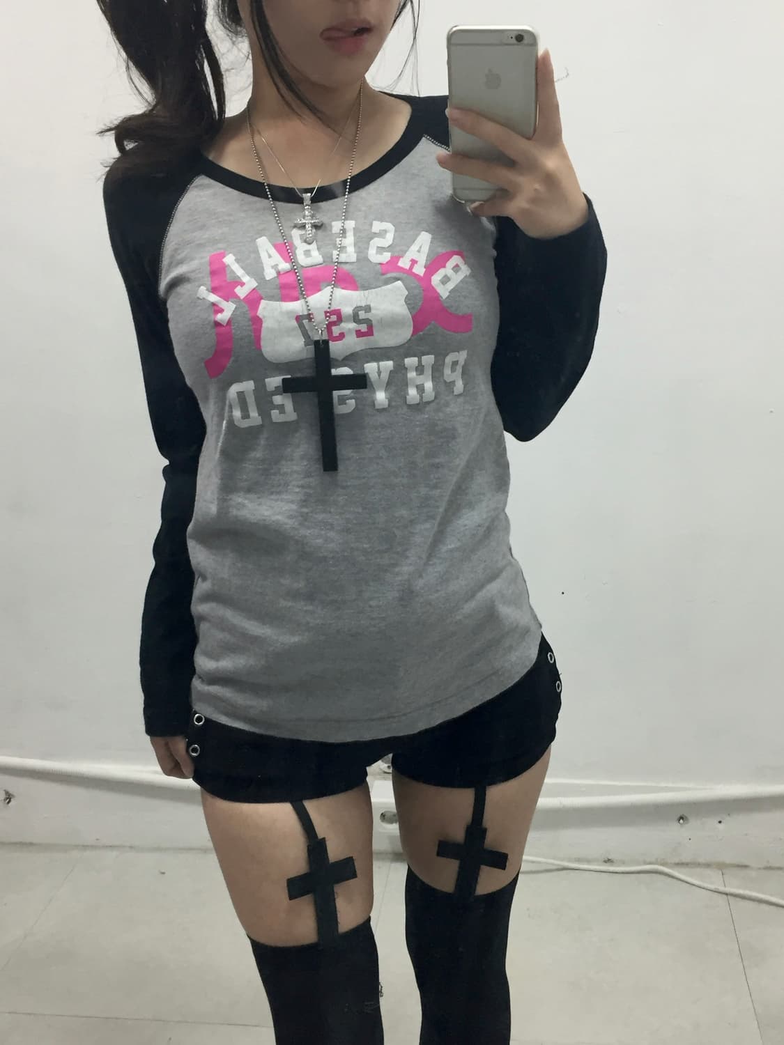 [X-GIRl] 엑스걸 갸루 펑크 y2k 롱슬리브 상품이미지2
