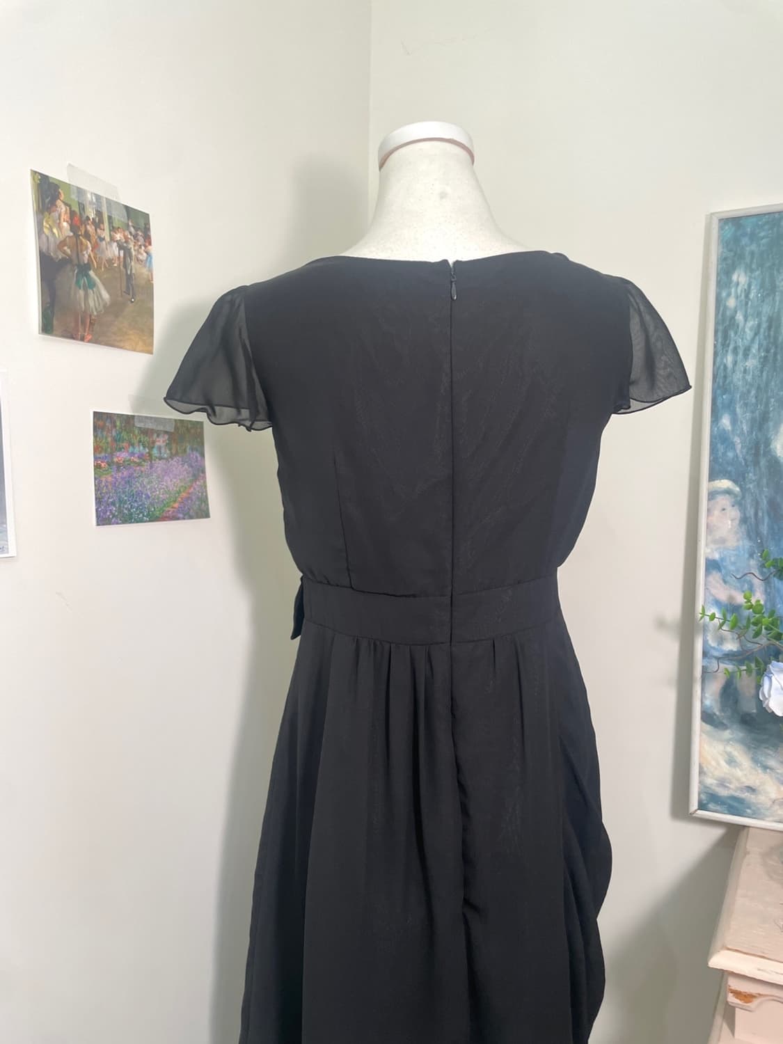 black draping waist bow beautiful opc 상품이미지4