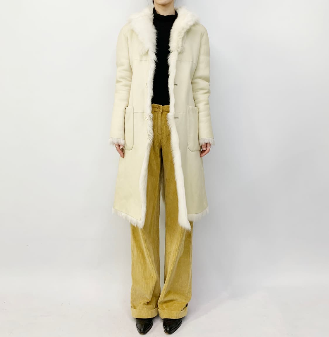 질 샌더 무스탕 퍼 코트 상품이미지8