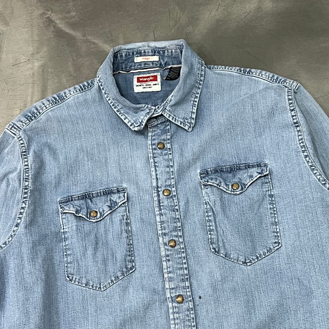  랭글러 웨스턴 데님 셔츠 y14673 상품이미지3