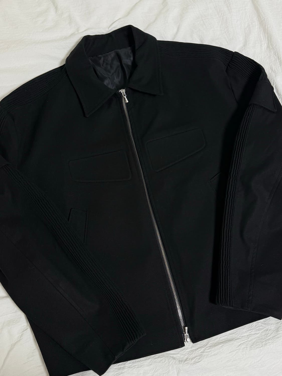 (박서준착용)STU 엠보 레이싱 자켓 L사이즈 상품이미지1