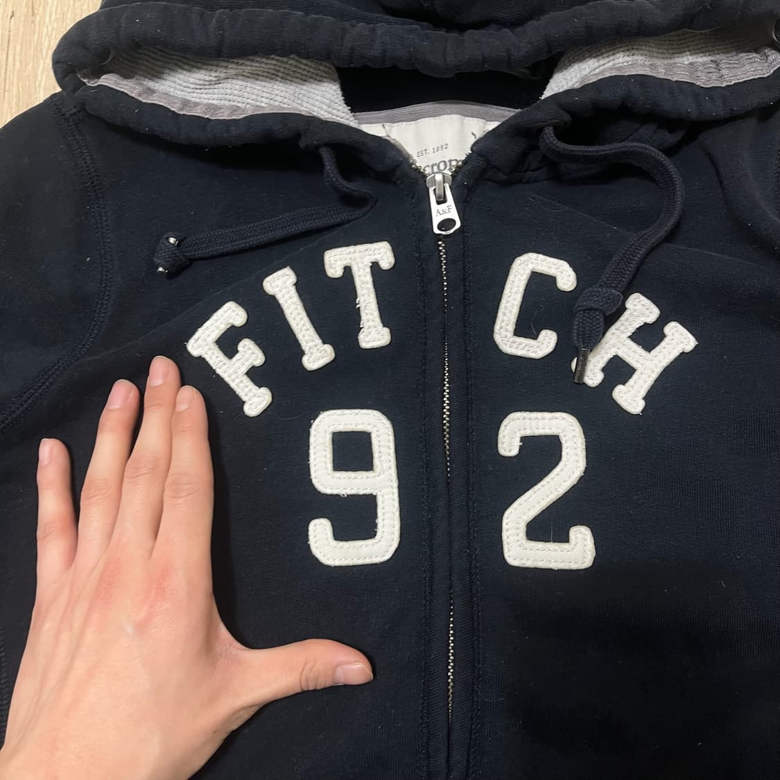 아베크롬비 여성 빅로고 후드집업 M 상품이미지3