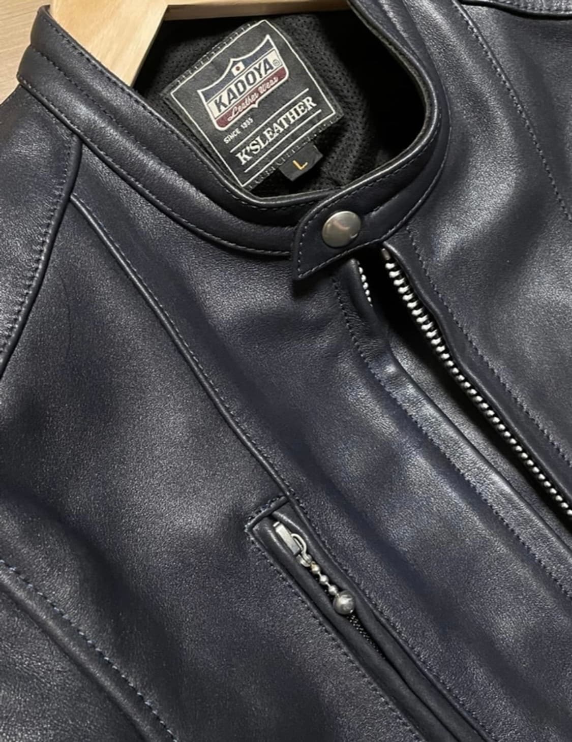 kadoya 카도야 레더 바이커 레이싱 자켓 상품이미지1