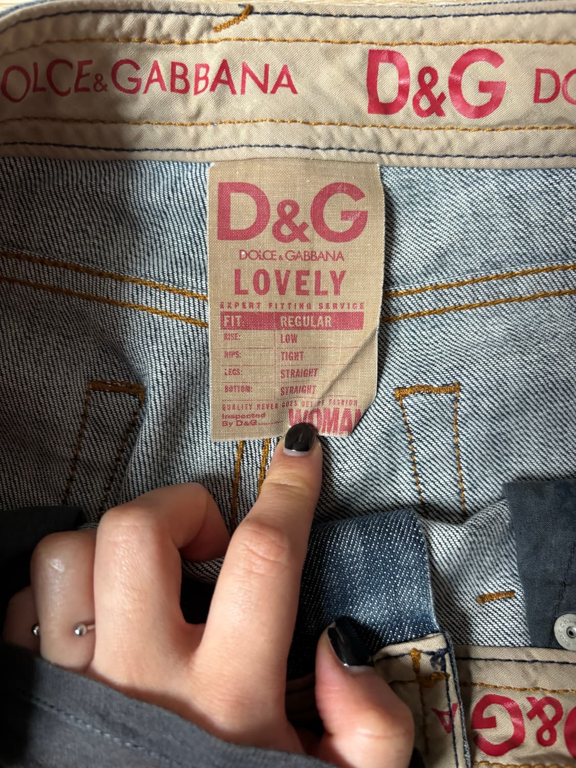 D&G low rise straight jeans 상품이미지3