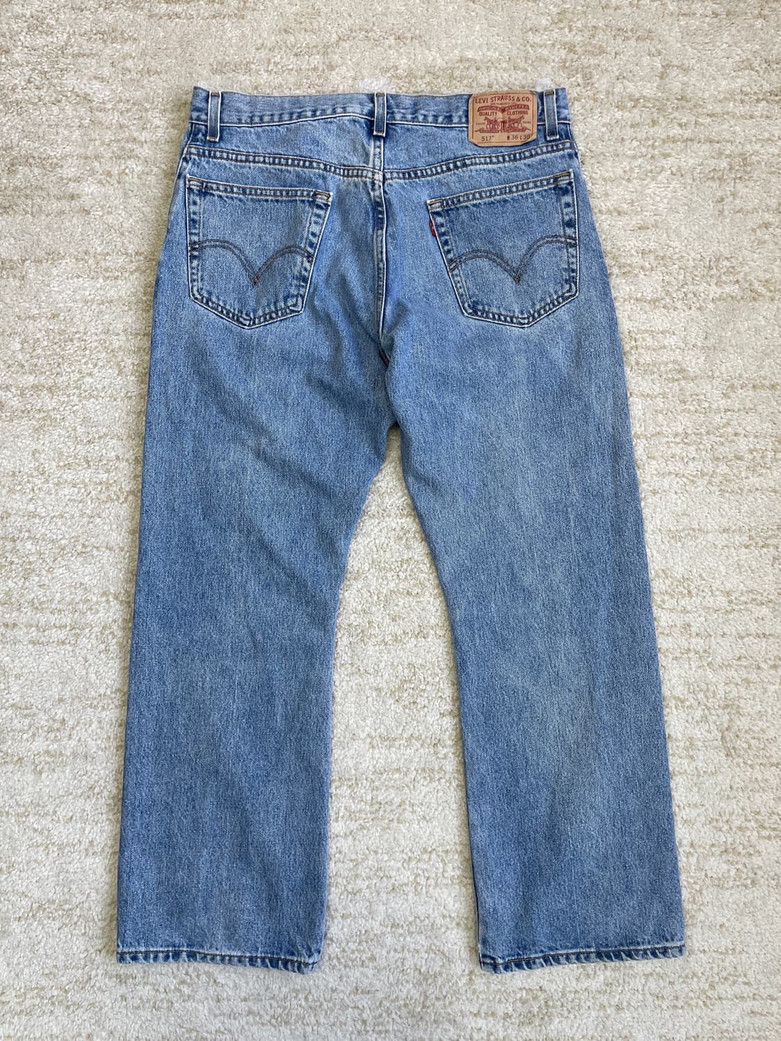 [36x30] 00s 리바이스 517 부츠컷 연청 워싱 진 데님  상품이미지2