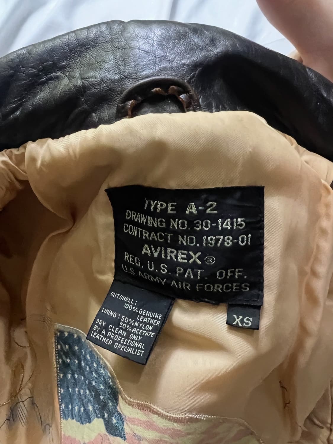 아비렉스 노르망디 가죽자켓 상품이미지6