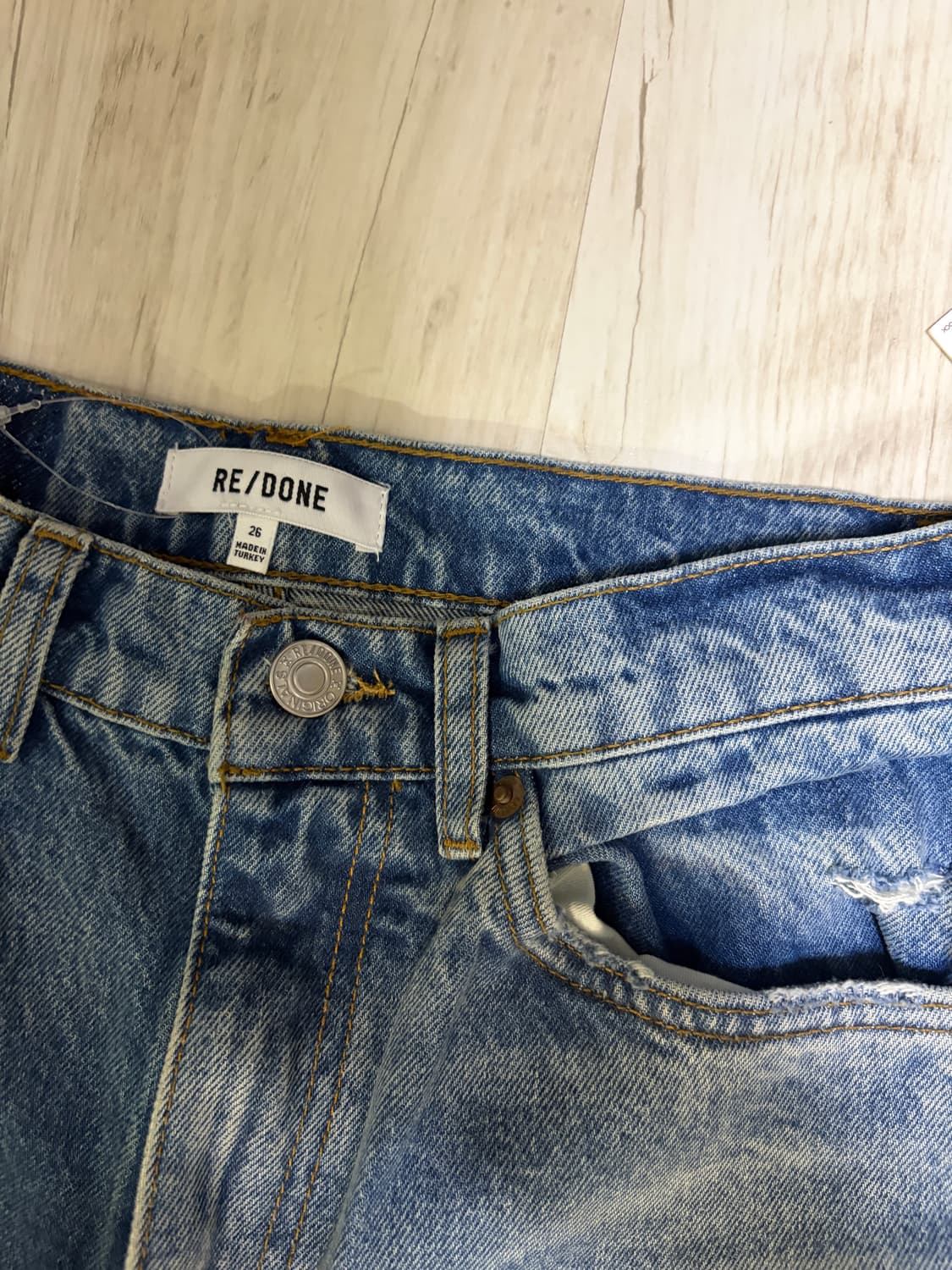 [26] REDONE 70s 스트레이트 데님 청바지 새상품 상품이미지3