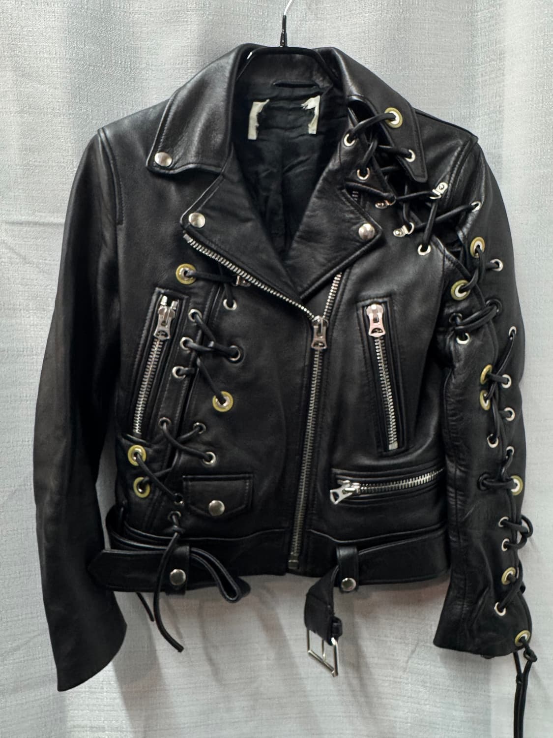 아크네스튜디오 양가죽 레이스업 레더자켓 34(XS) 상품이미지1
