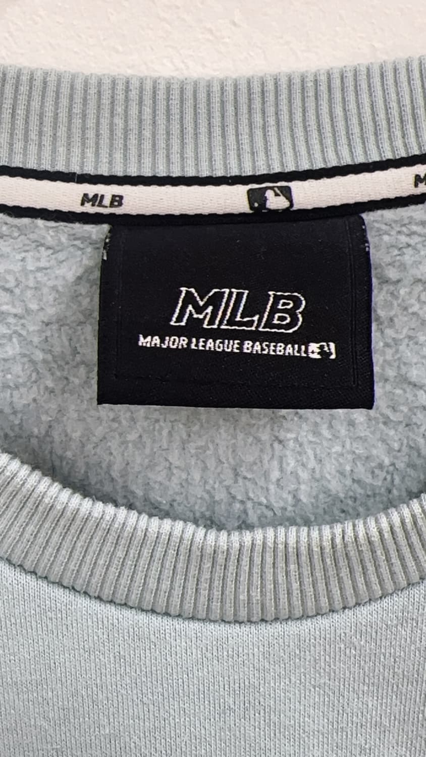 MLB 배트바크 캐릭터 콜라보 기모 민트 자수 맨투맨 상품이미지3