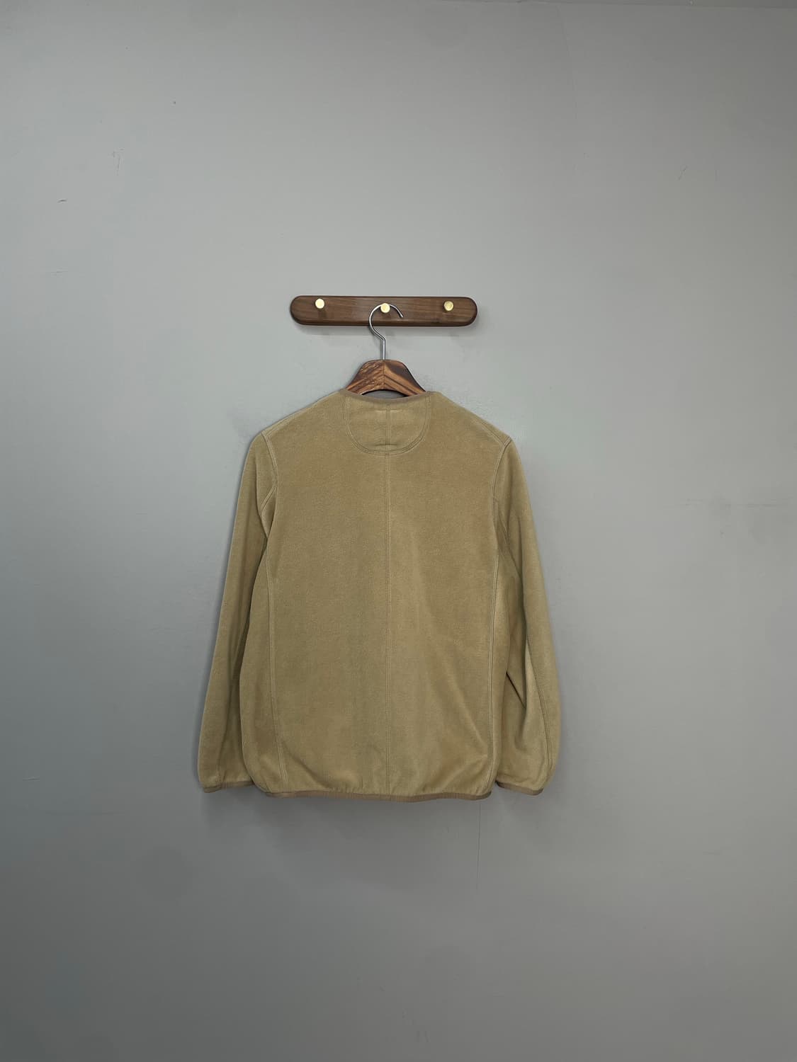 단톤 브라운 버튼 플리스 자켓 H1894 상품이미지4