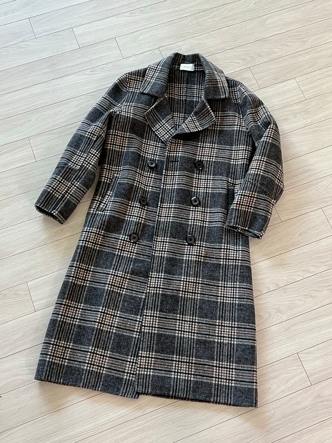 [시즌오프] 밀본 체크 코트 상품이미지1