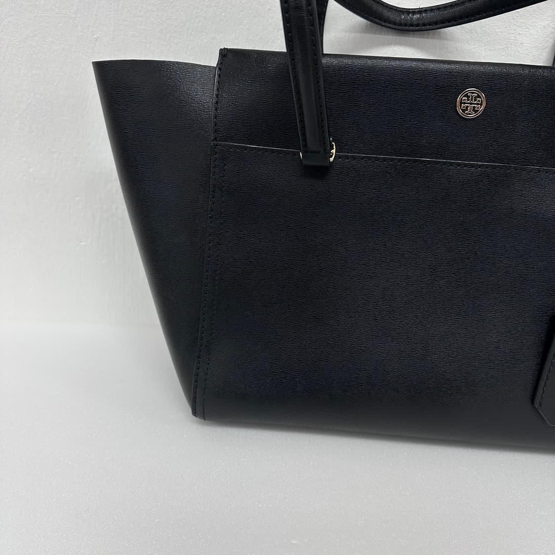 Tory Burch 토리버치 블랙 가죽 토트백 숄더백 상품이미지3