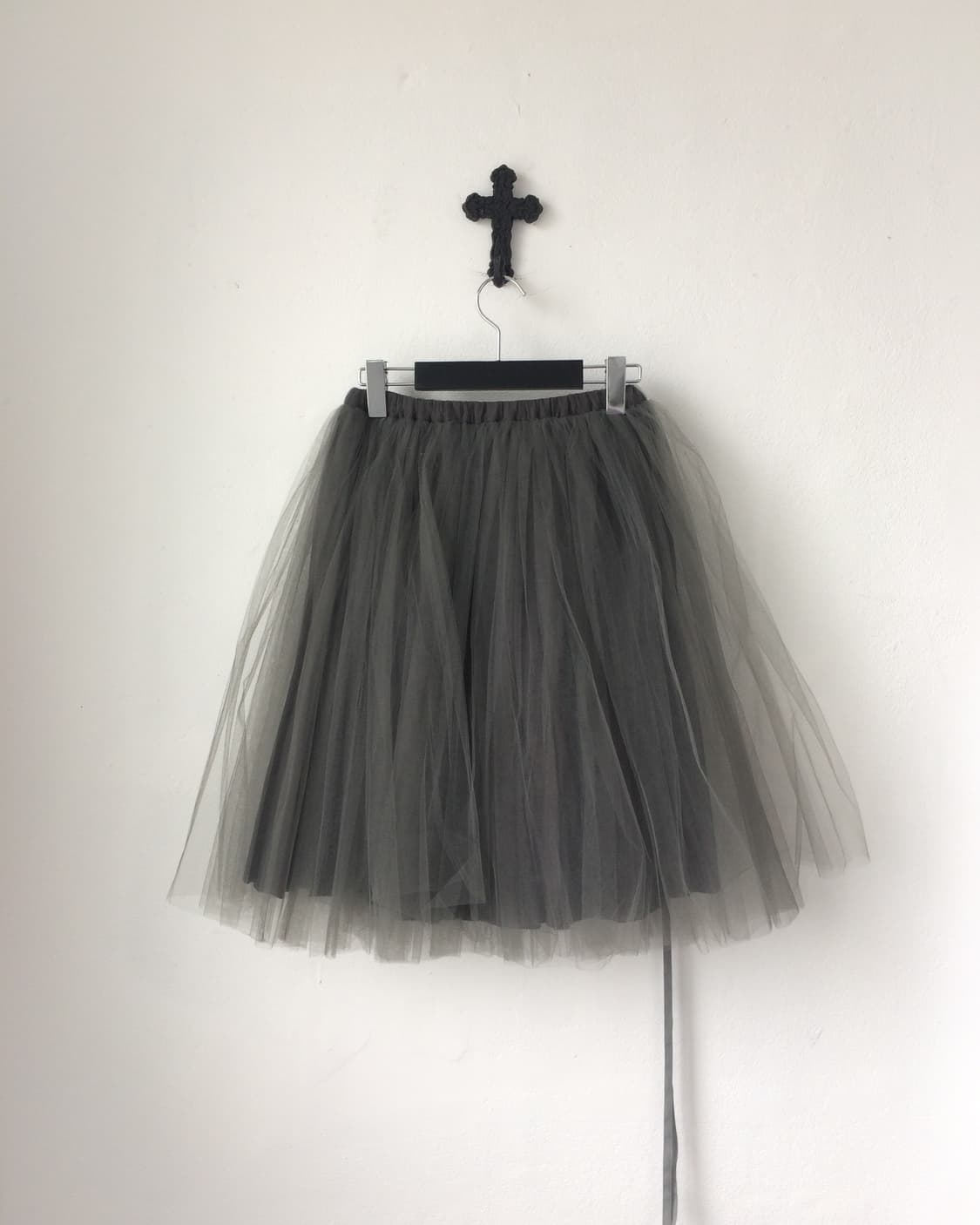 Ribbon point sha midi skirt 상품이미지2