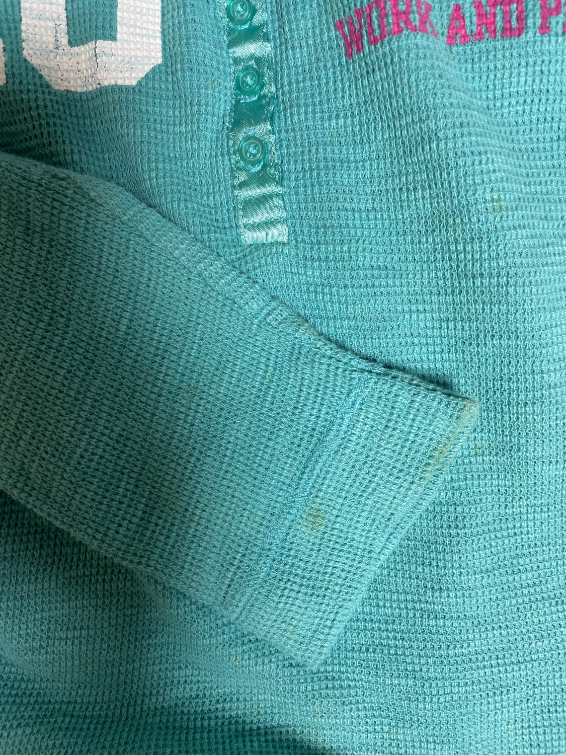 크로쉐 나시탑/민트색와플티 세트 상품이미지2