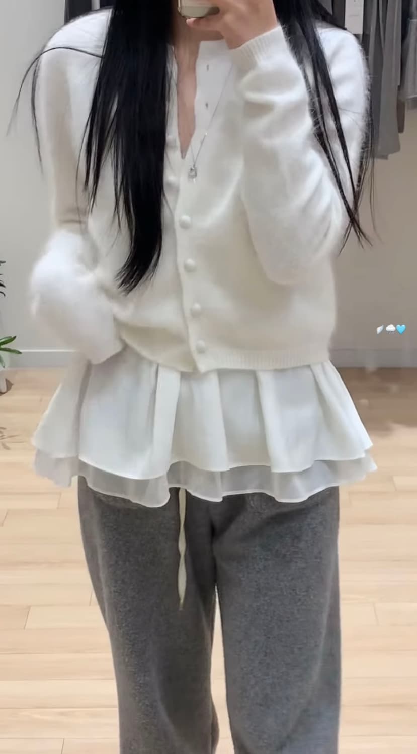 (새상품)누아누아 디어 리본 뷔스티에 상품이미지5