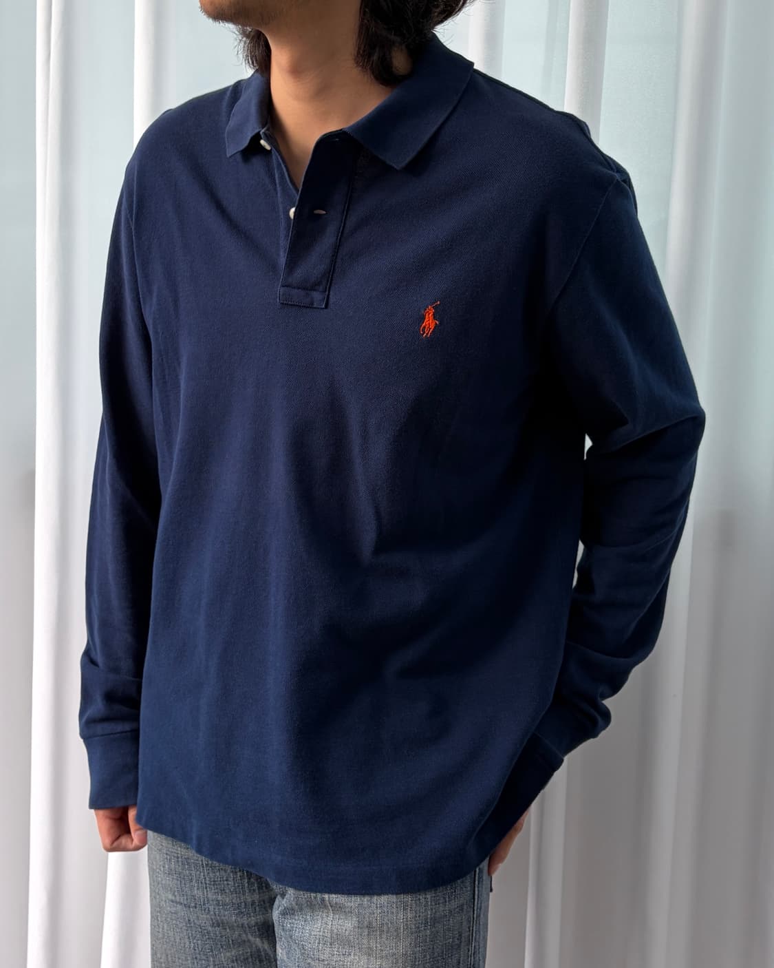 [XL]폴로 랄프로렌 네이비 긴팔 티셔츠 상품이미지3