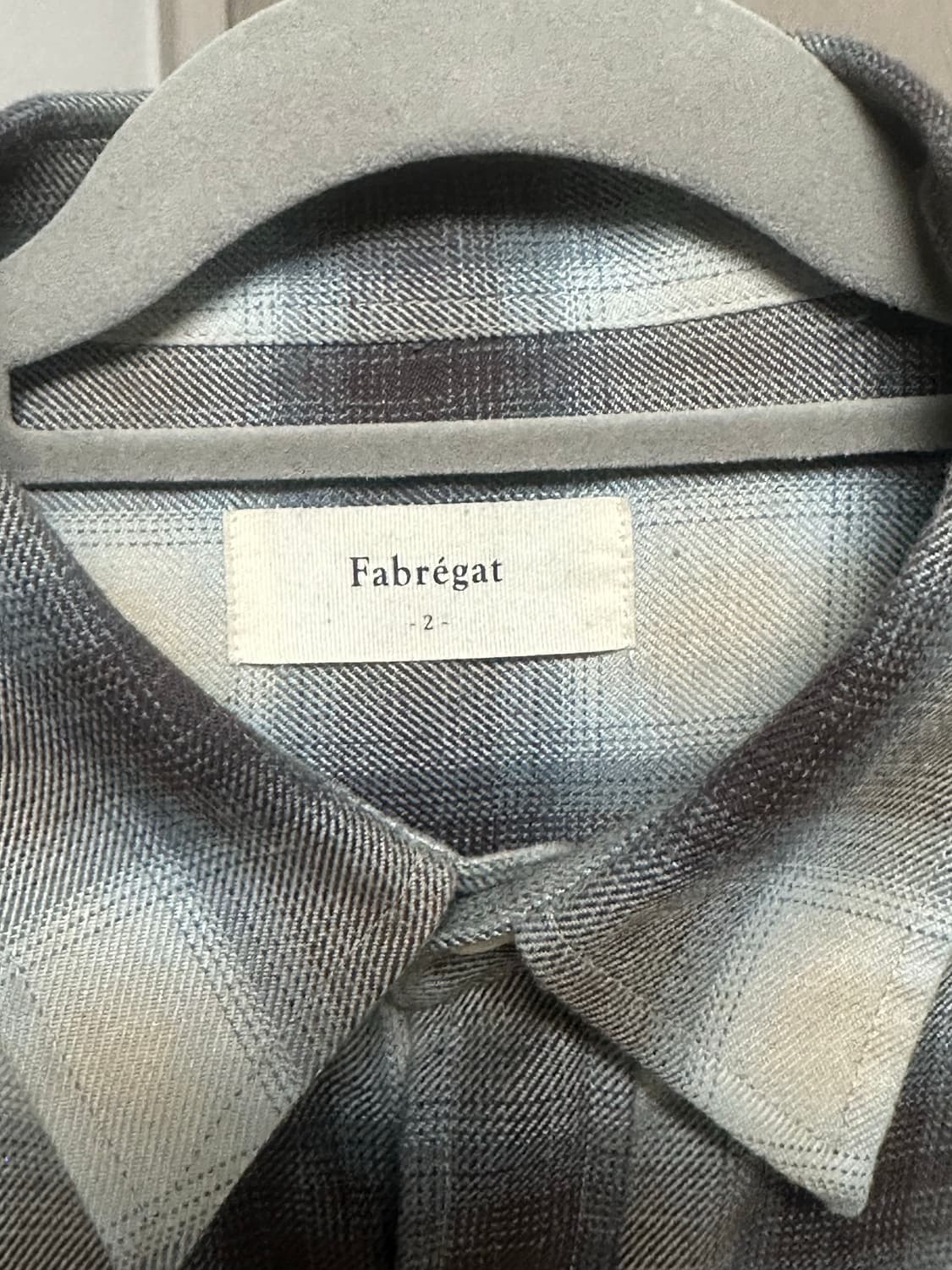 파브레가 모자이크 옴브레 체크 셔츠  상품이미지3