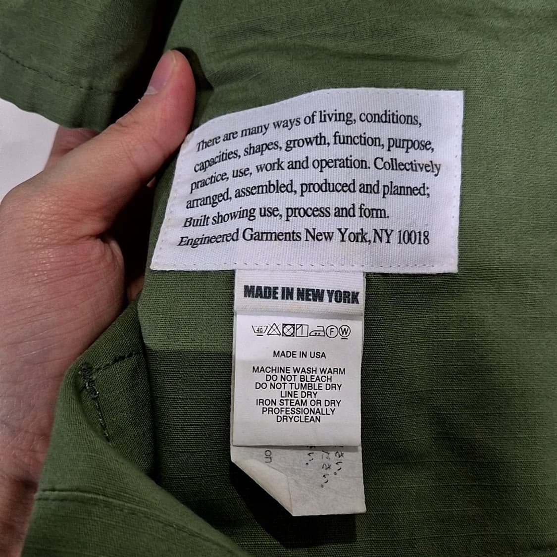 엔지니어드가먼츠 립스탑 BDU 자켓 ⠀ 상품이미지7