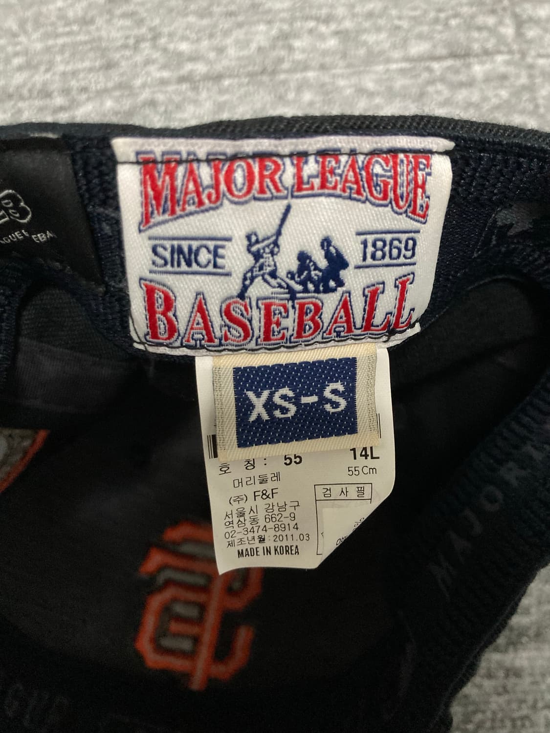 MLB 엠엘비 샌프란시스코 자이언츠 볼캡 XS-S 상품이미지5