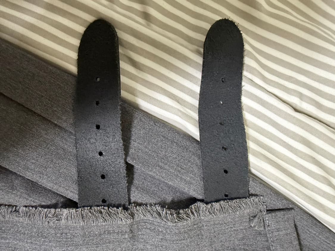 할로미늄 SHORT PLEATED WRAP SKIRT  / GRAY 상품이미지5