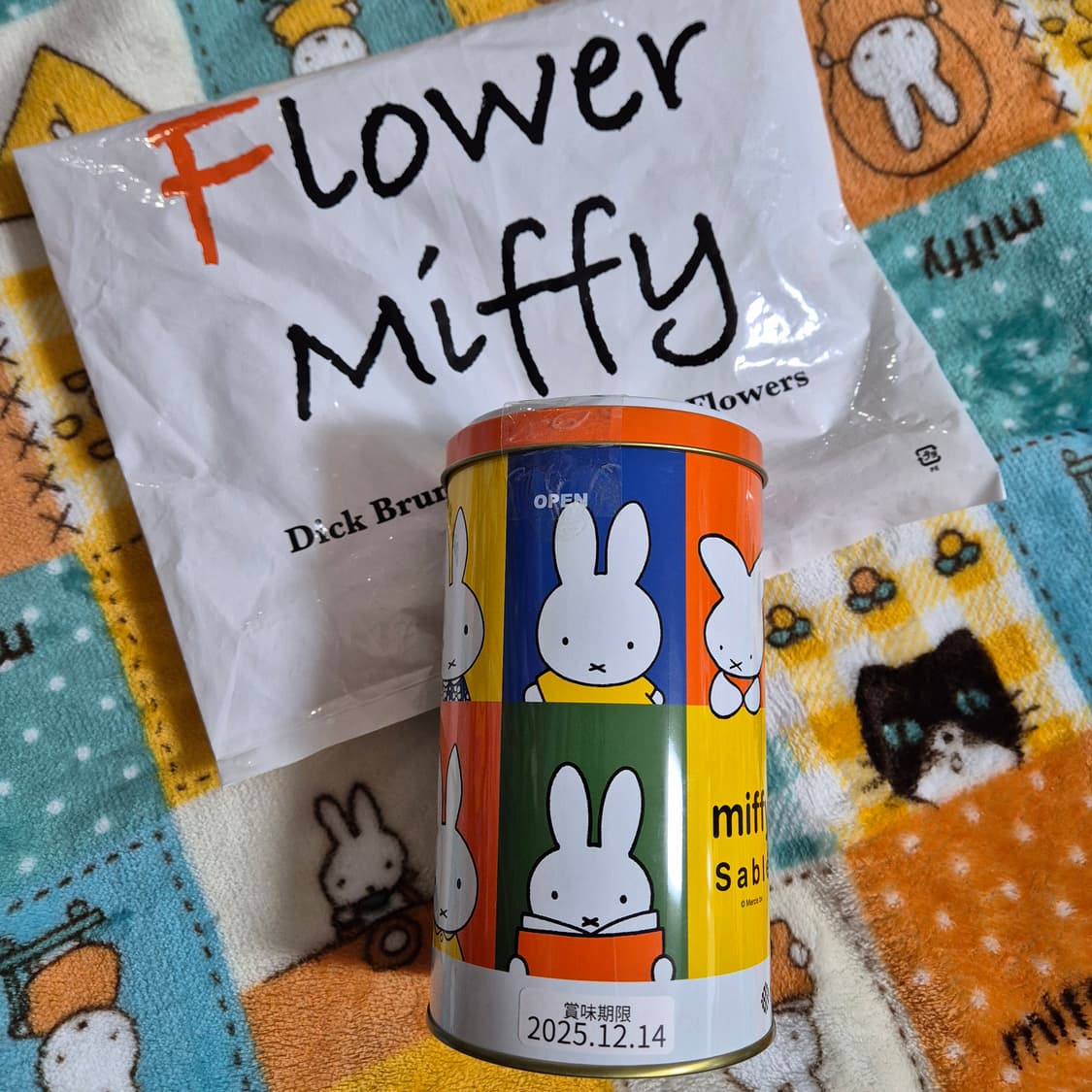 Flower miffy 원형 틴케이스+쿠키5개 새상품 상품이미지5