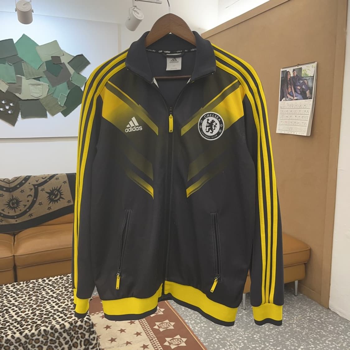 아디다스 첼시 올드스쿨 레트로 유니폼 져지 집업 105 C09649 상품이미지3