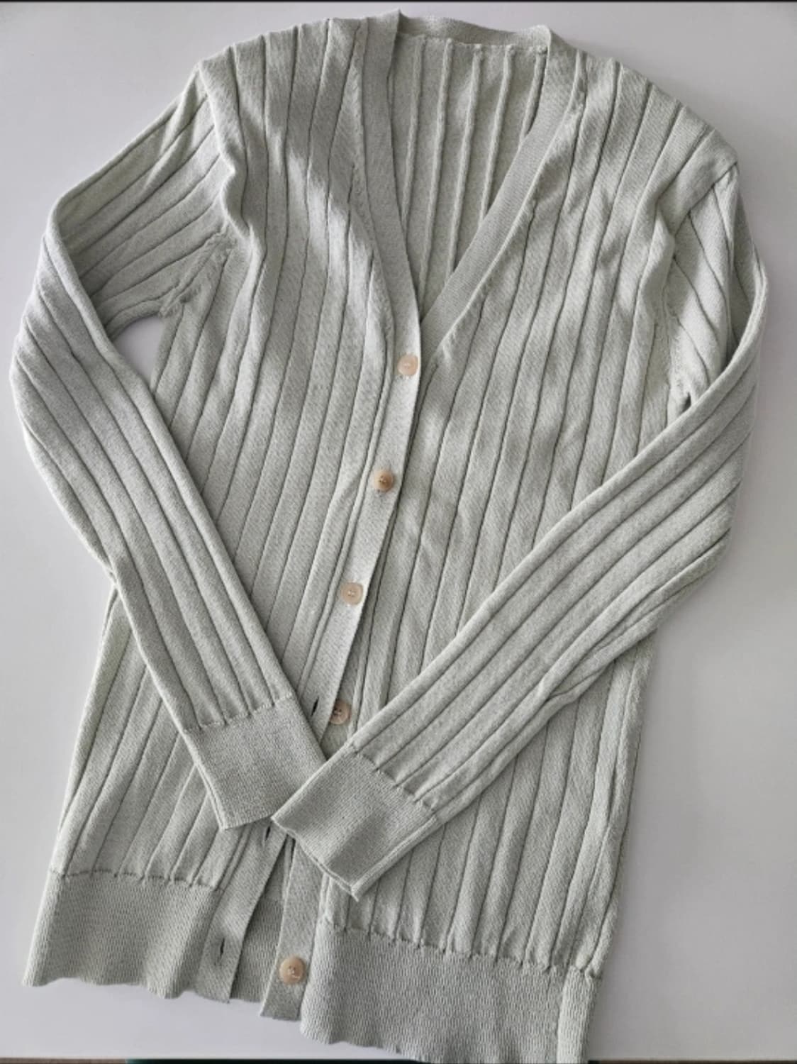 드래곤블루스 dragon blues 민트 골지 가디건 상품이미지1