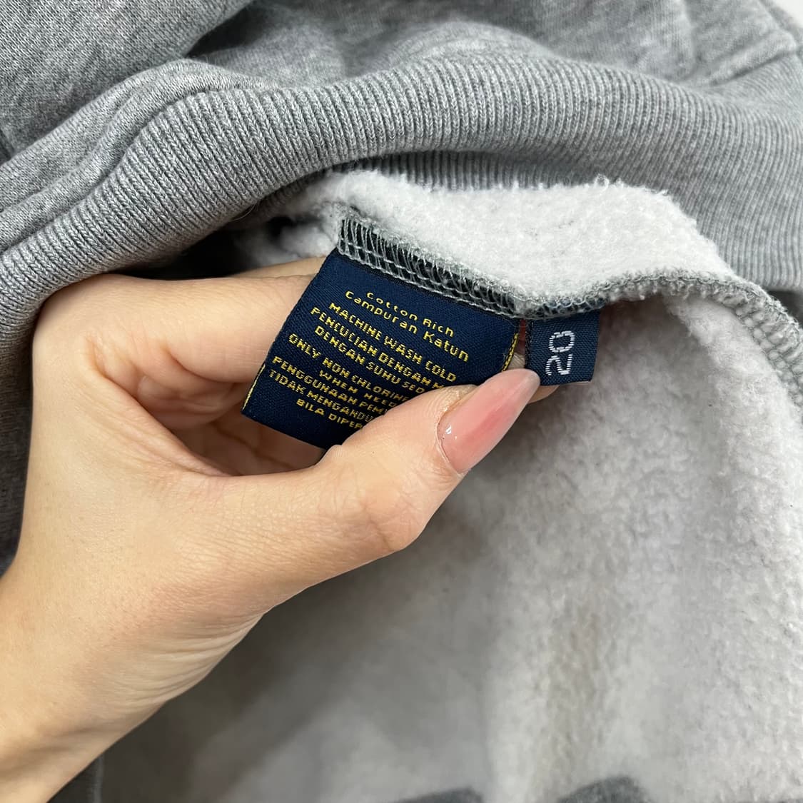 폴로 랄프로렌 빅포니 그레이 후드집업 상품이미지6