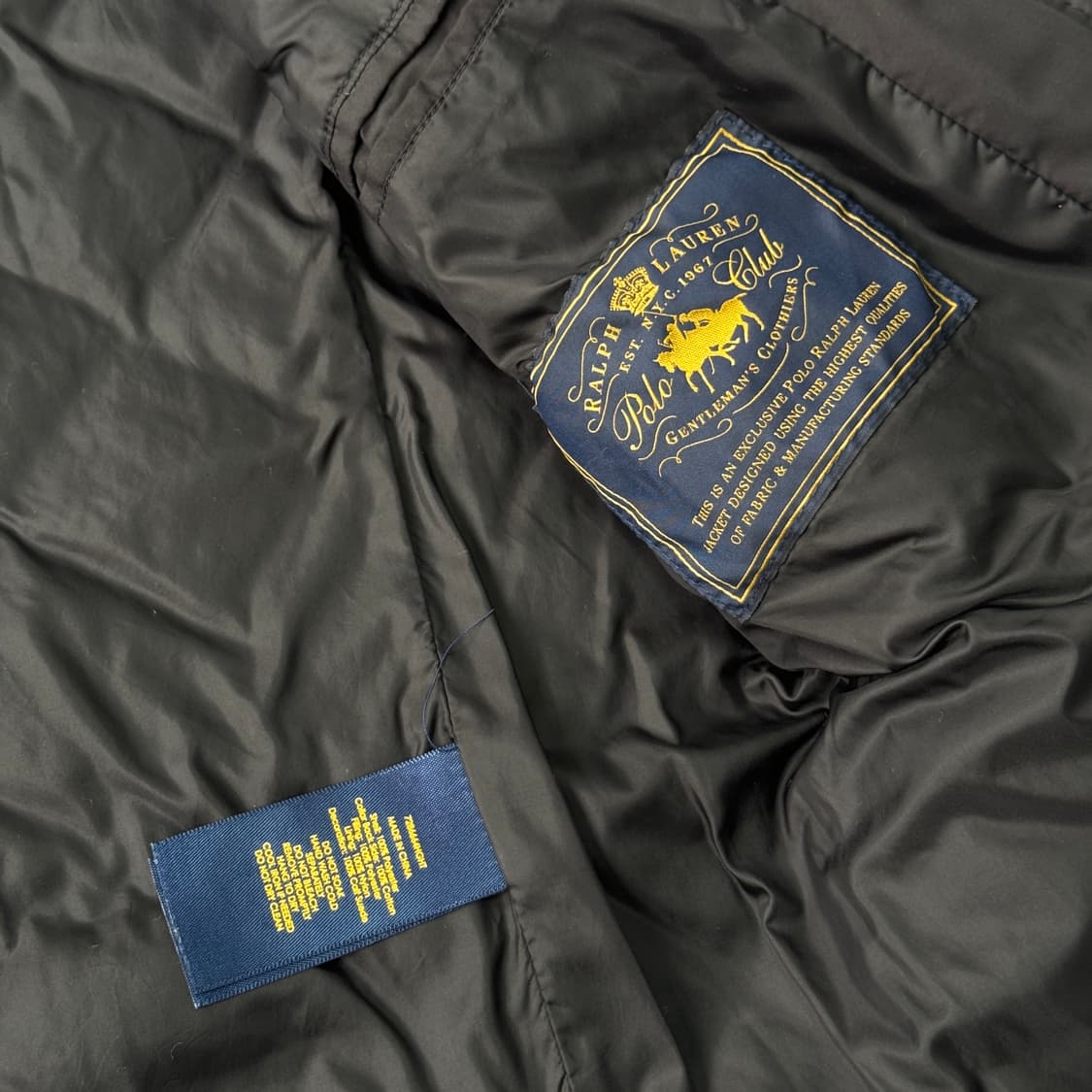 폴로랄프로렌 블랙 퀼팅자켓 S 상품이미지8