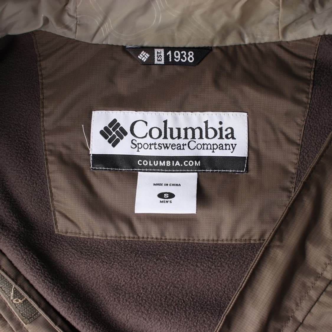 컬럼비아 빈티지 브라운 후드 바람막이 자켓 S 상품이미지6