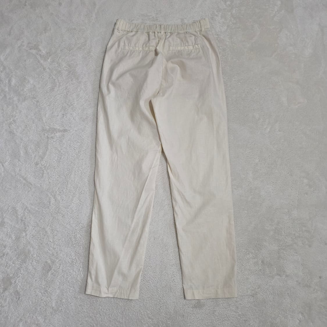 (S)여성 유니클로 코튼 린넨 슬랙스 팬츠  상품이미지3