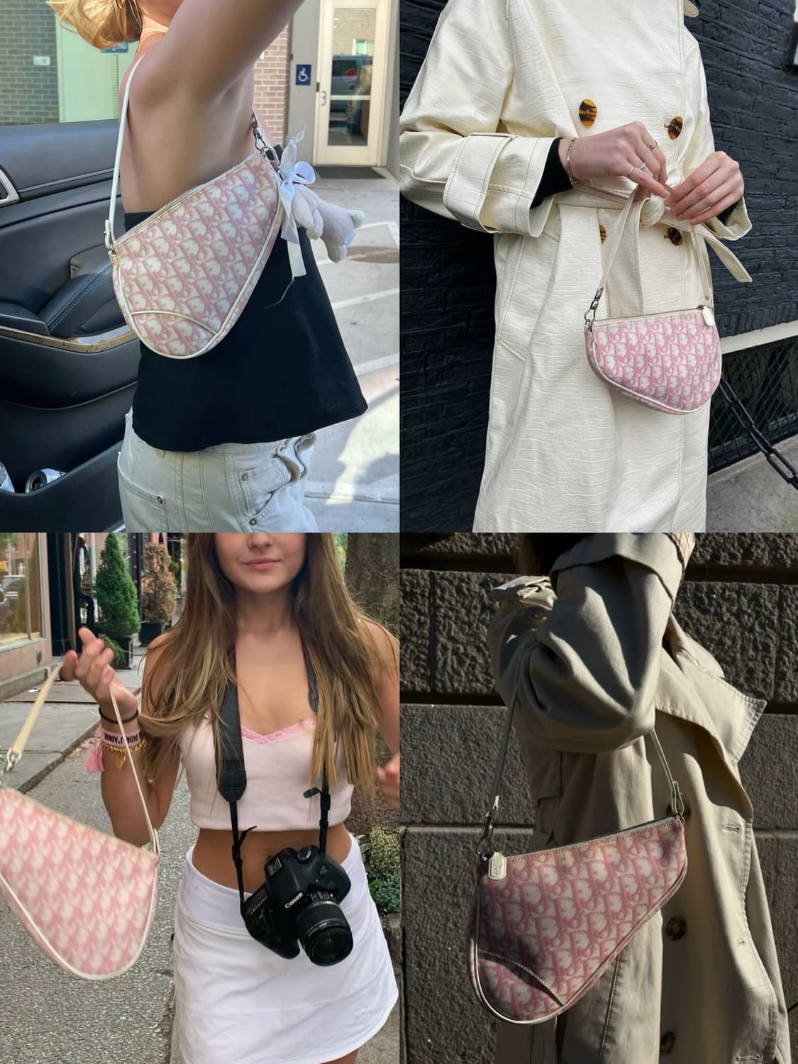 디올 미니 새들백 핑크 상품이미지2